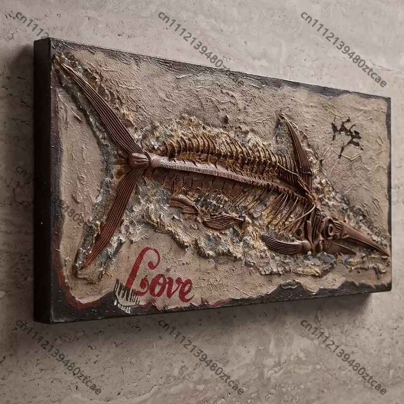 3D Metal Tin Plate Fish Bone F - Art Craft Bar 评论和价格