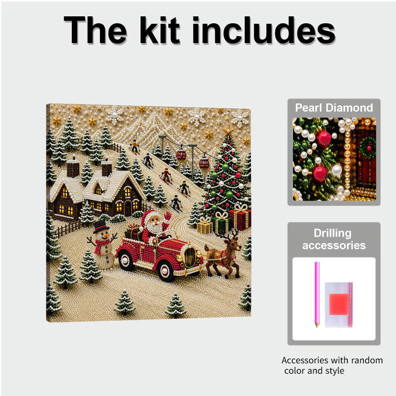 Christmas Pearl Painting Art K - Art Craft Kit 评论和价格