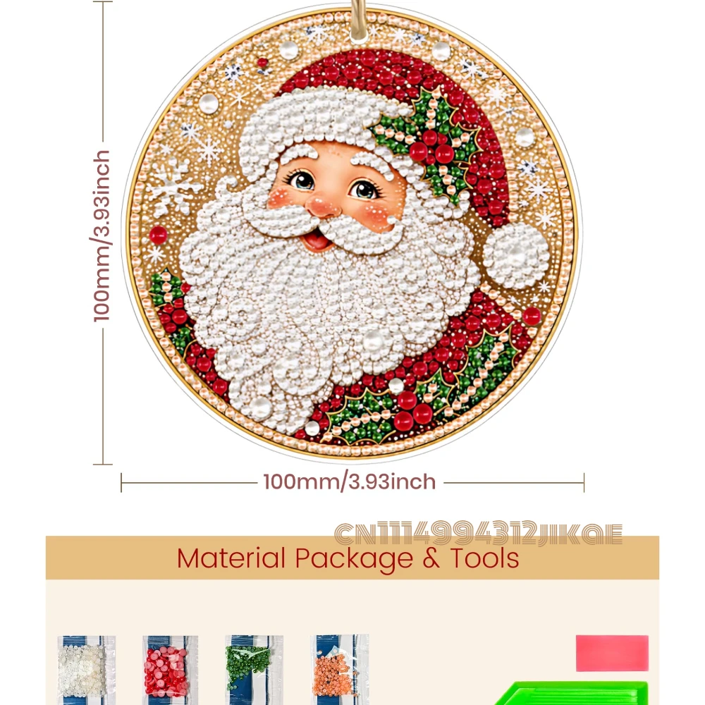 6PCS Christmas Ornaments DIY P - Art Craft Kit 评论和价格