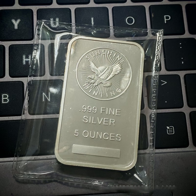 5 Oz Sunshine Minting Silver B - Art Craft Bar 评论和价格